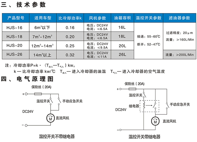 HJS系列砼攪拌運(yùn)輸車用油冷卻器